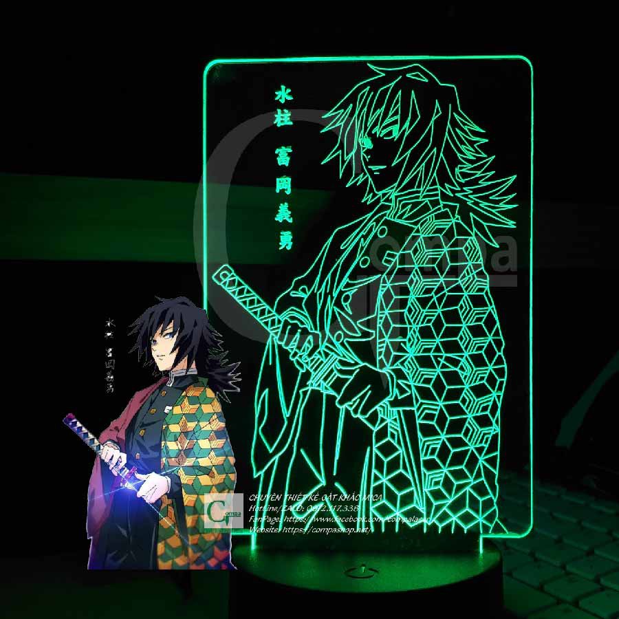 Đèn Ngủ Kimetsu No Yaiba Thủy Trụ Tomioka Giyuu