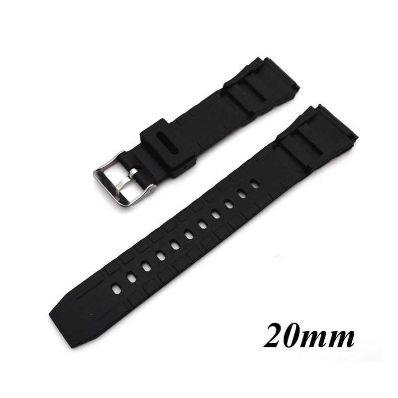 Dây silicon cao su 18mm - 22mm có khóa thay thế cho đồng hồ