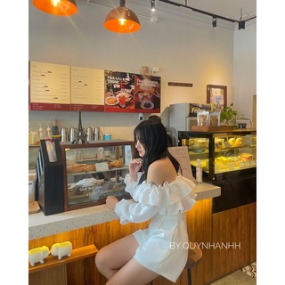 Áo trễ vai bèo xốp
