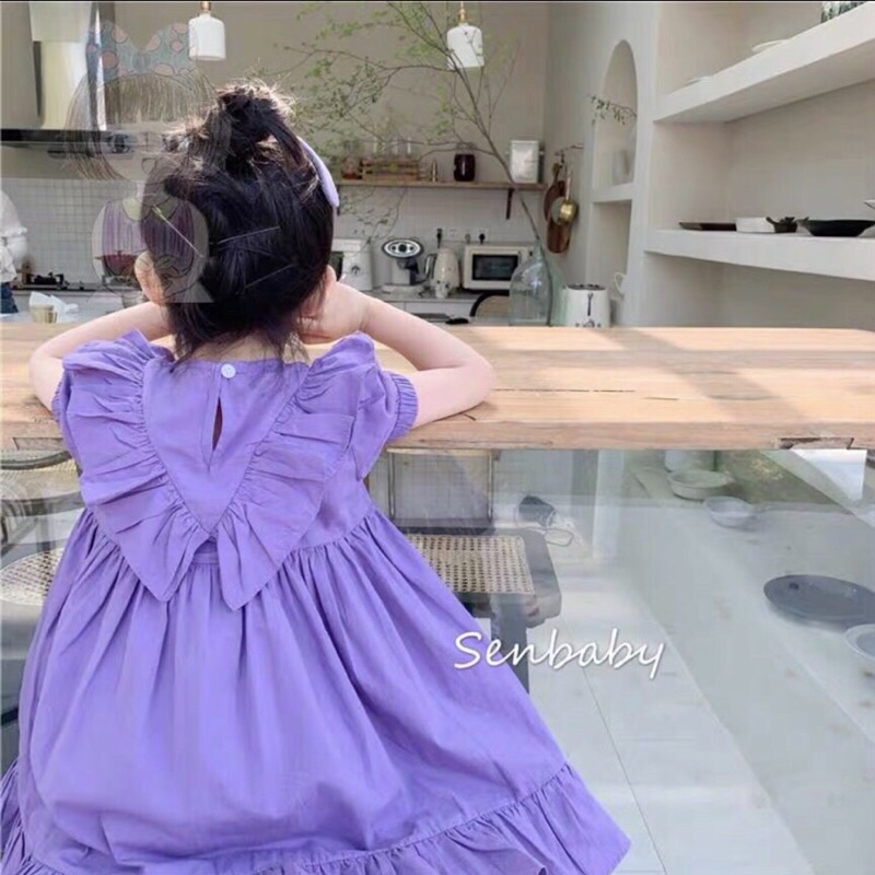 Đầm tím bèo cho bé gái từ 10-36kg