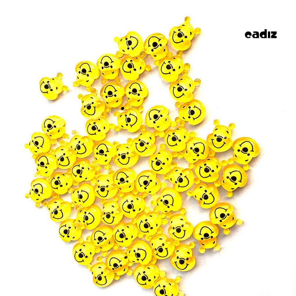 [Hàng mới về] Phụ kiện dán trang trí móng tay hình chú gấu hoạt họa đáng yêu