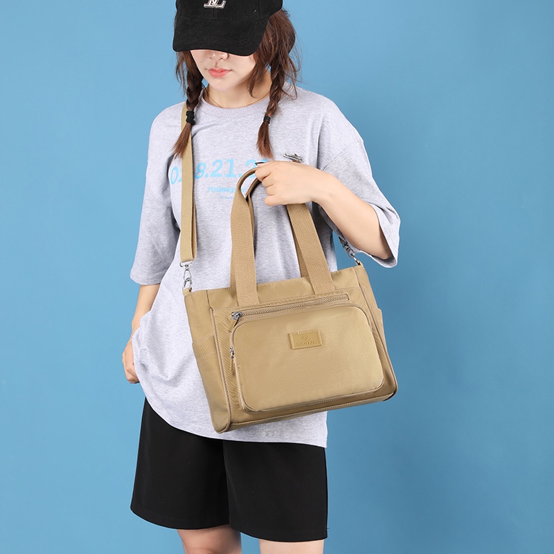 Túi Xách Canvas Siêu Nhẹ Chống Thấm Nước Thời Trang Cho Nữ