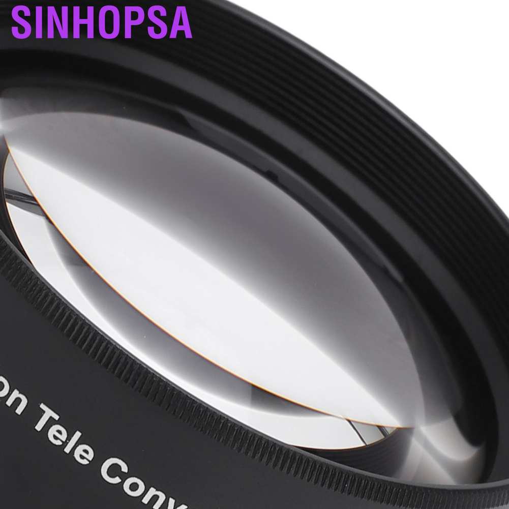 Sinhopsa Universal 58mm 2X Telephoto Lens Teleconverter for Canon Nikon Sony Pentax Etc