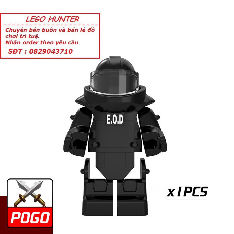 Army Phụ kiện minifigures Lính : Bộ giáp EOD cho lính phá bom