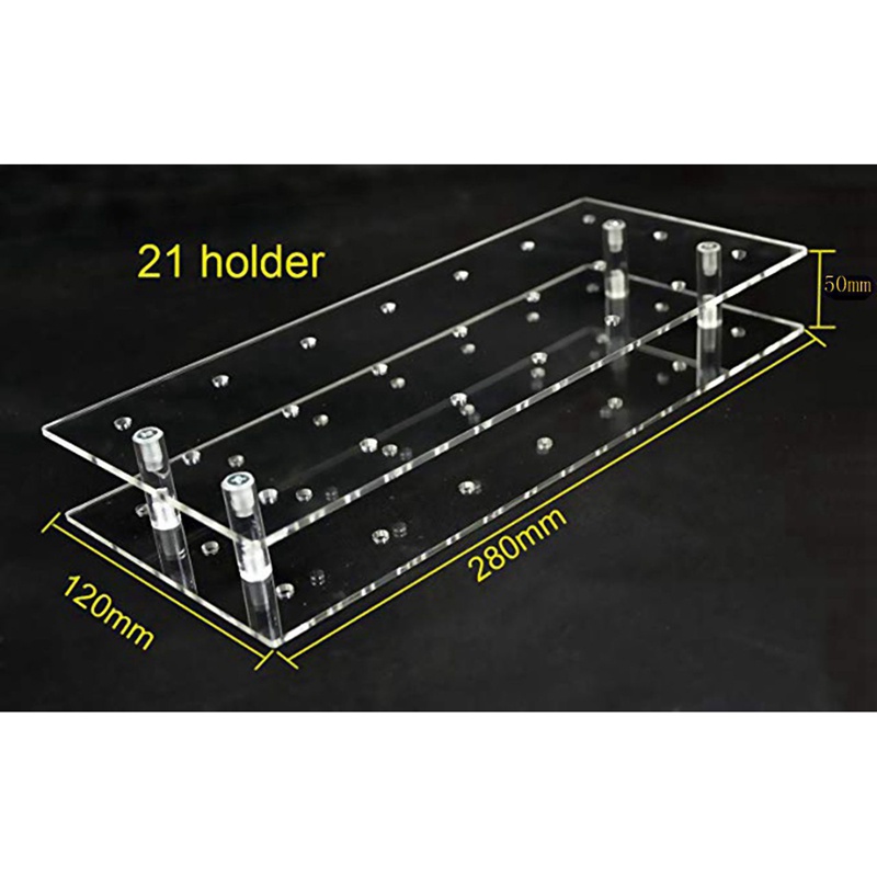 Giá Đỡ Kẹo Mút 21 Lỗ Bằng Acrylic Trong Suốt Trang Trí Tiệc Sinh Nhật / Đám Cưới