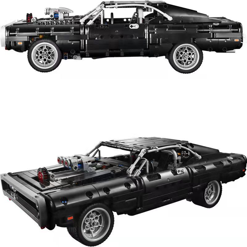 Đồ Chơi Lắp Ráp Động Cơ Xe Hơi Dodge Charger MOC Fast and The Furious V8 Kids education toys