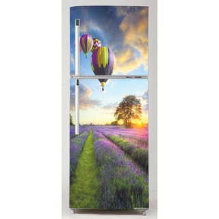 Tranh dán tủ lạnh 3d 🍀 FREESHIP 40k 🍀 GIẢM 10k khi nhập [Decal trang trí] - Tranh trang trí tủ lạnh 3d Khinh khí cầu