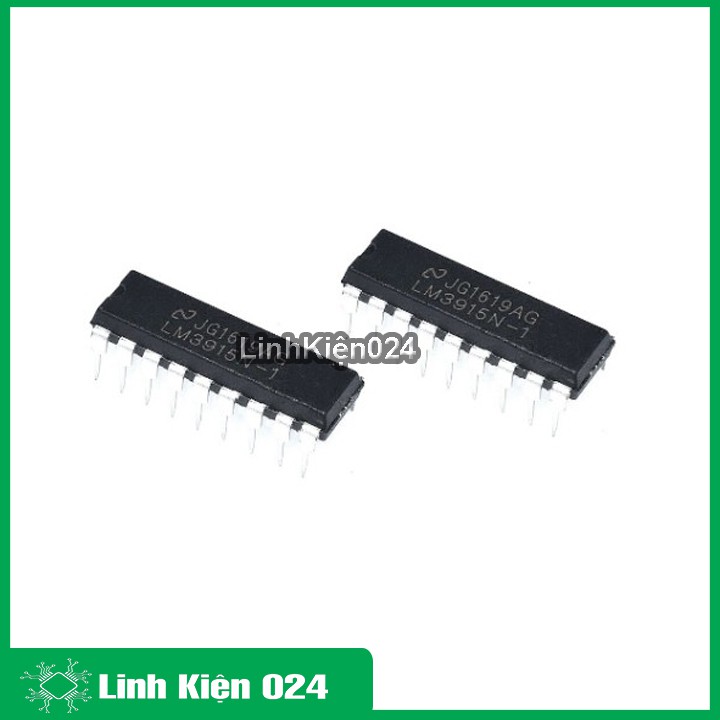 Ic chức năng LM3915N điều khiển led theo hiệu ứng âm thanh chân cắm DIP18