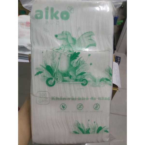 Khăn khô đa năng Aiko 300gram - chú chó