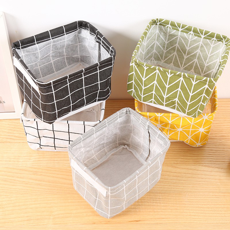 Giỏ vải đựng đồ cá nhân văn phòng/Hộp lưu trữ