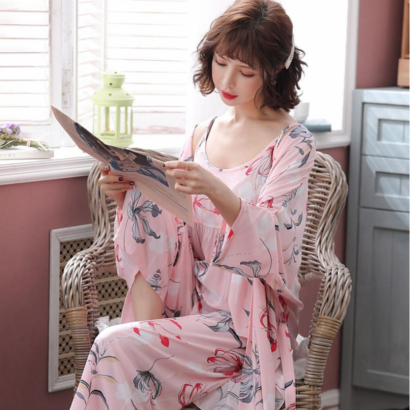 Bộ Mặc Nhà 3 Chi Tiết Vải Linen ( Hàng Xịn Có Size) CT110
