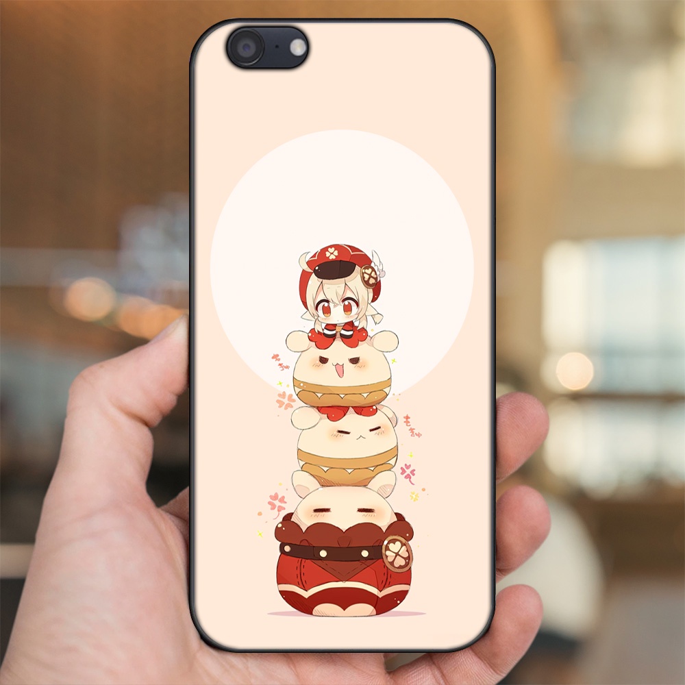 Ốp lưng Oppo A71 viền đen in hình Klee Genshin Impact