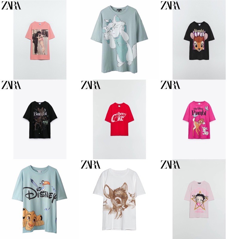 ÁO THUN ZARA IN HÌNH HÀNG XUẤT