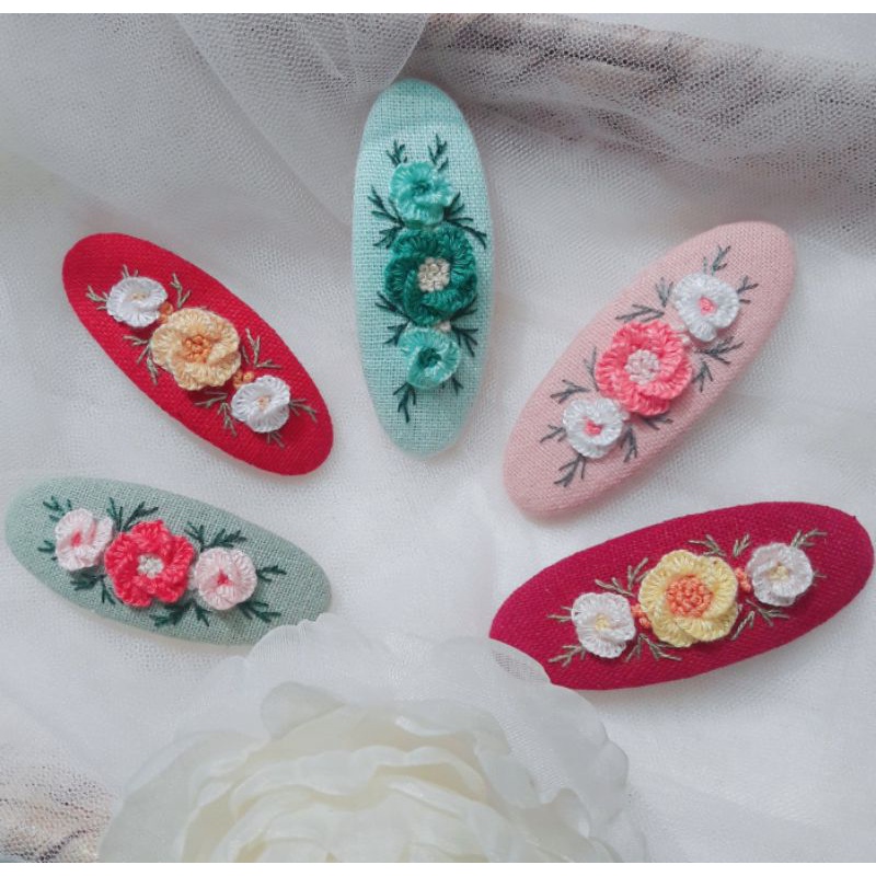 KẸP TÓC THÊU TAY HANDMADE