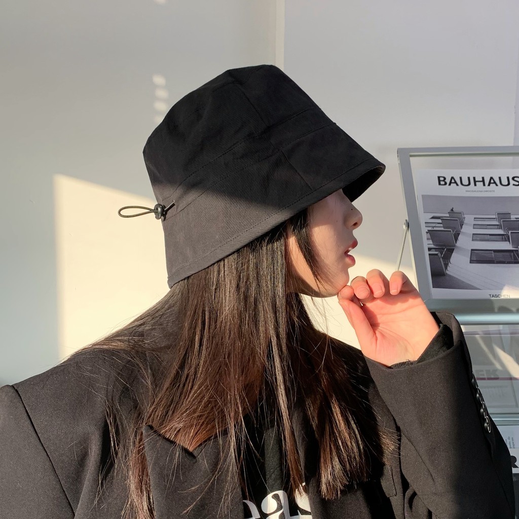 Mũ Bucket Màu Trơn Phong Cách Hàn Quốc Thời Trang Cho Nữ