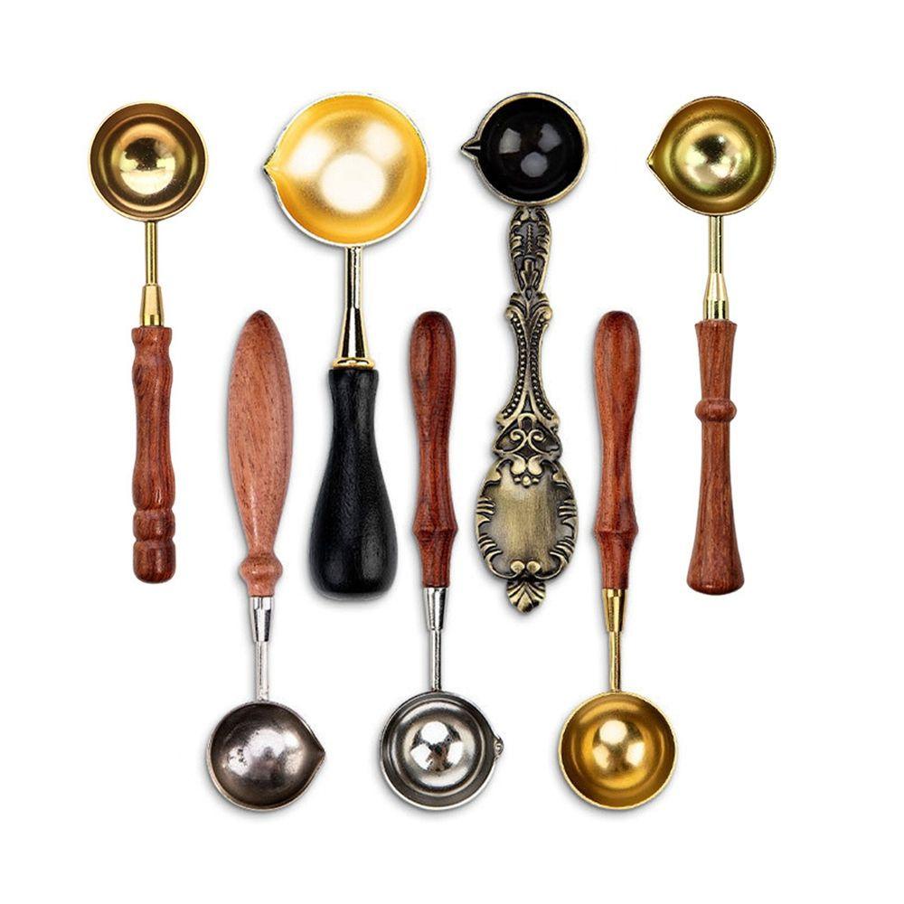 YIYU 1 Muỗng Nung Sáp Niêm Phong Thiệp Mời N1N Bằng Thép Không Gỉ