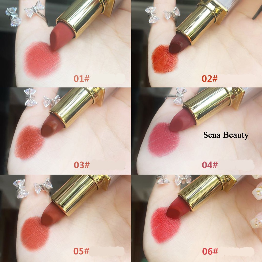 Son sáp lì mềm môi Herorange Lipstick Vỏ Nube BeTrong Suốt Sena Beauty | BigBuy360 - bigbuy360.vn