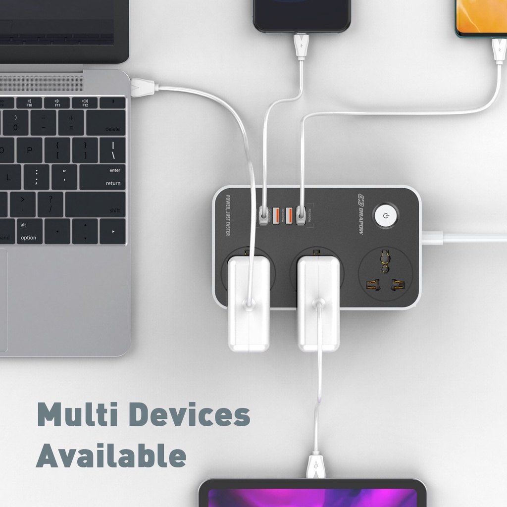 Ổ Điện Thông Minh DRAPOW SK20 Sạc Nhanh USB-C 20W PD Cho iPhone