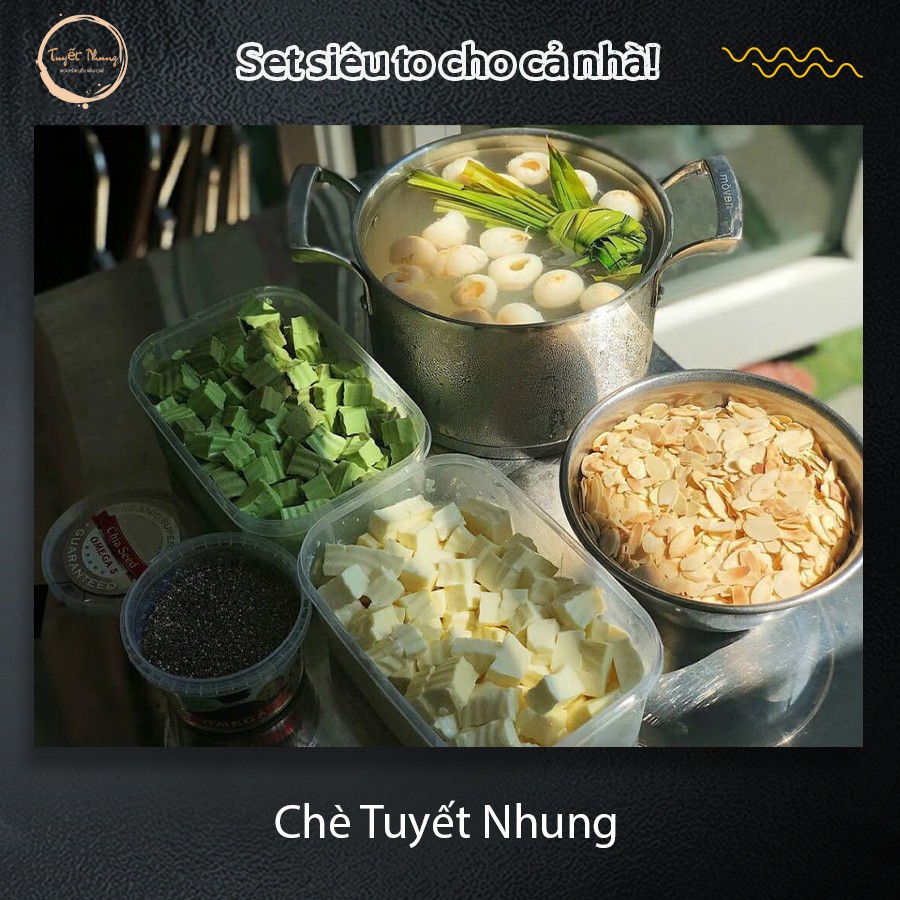 [Now Ship] Chè Khúc Bạch Tự Nấu (Set Nhỏ 5 Chén) - Tặng Kèm Công Thức - TUYẾT NHUNG