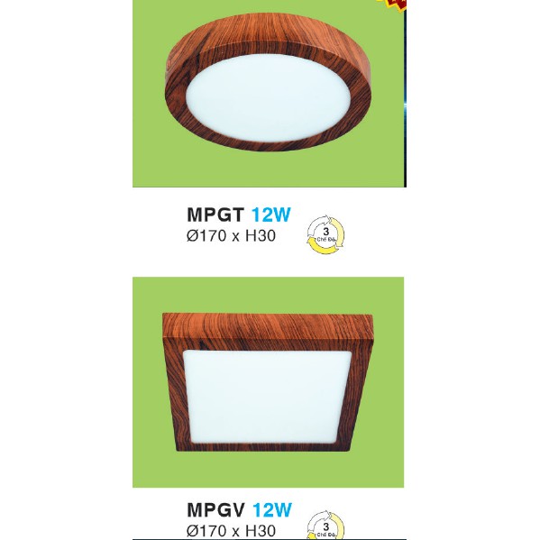 Đèn Led Downlight Gắn Nổi Tròn & Vuông HUFA 12W-18-24W