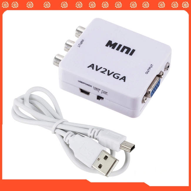 Hộp chuyển đổi tín hiệu hình ảnh mini HD từ AV sang VGA đa năng | Shopee  Việt Nam