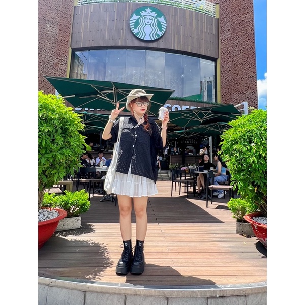 Sơ mi Mây màu pastel vải tổ ong - Remmus.vn