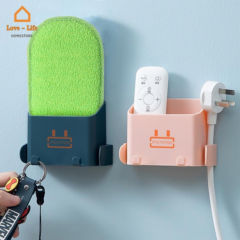 Giá Đỡ Điện Thoại/Dây Cáp Sạc Gắn Tường Bằng ABS Bền Bỉ Đa Năng 3 Màu