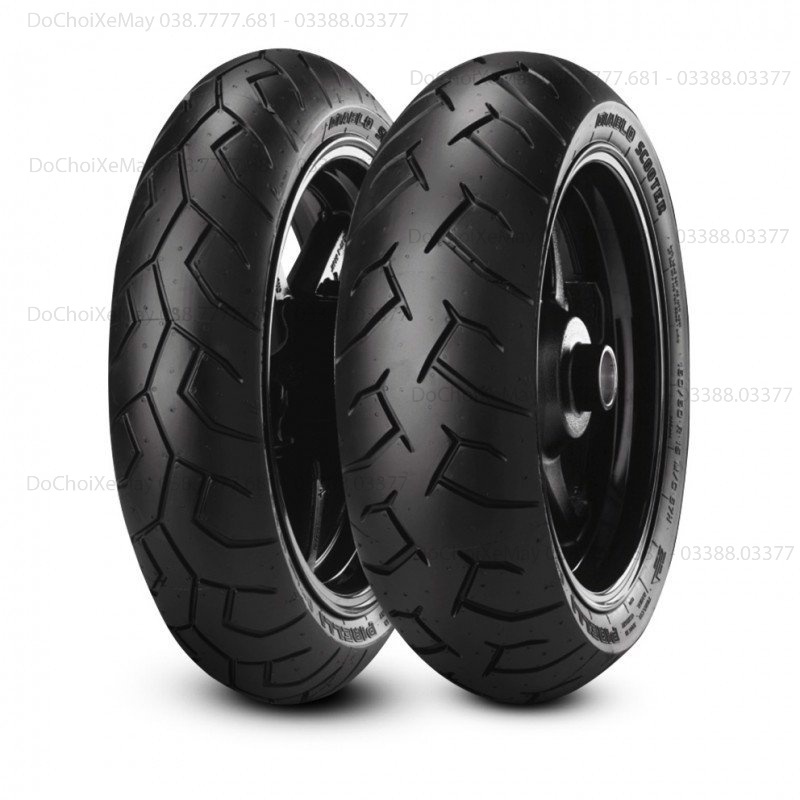 (1 cặp) Vỏ lốp xe Pirelli Diablo Scooter 80/90-14 và 90/90-14 cho Airblade Vision Vario Click Mio Hayate . DoChoiXeMay