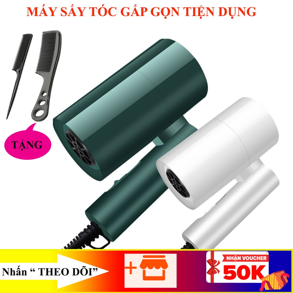 Máy sấy tóc gấp gọn, tiện dụng khi đi du lịch, công suất 1000W