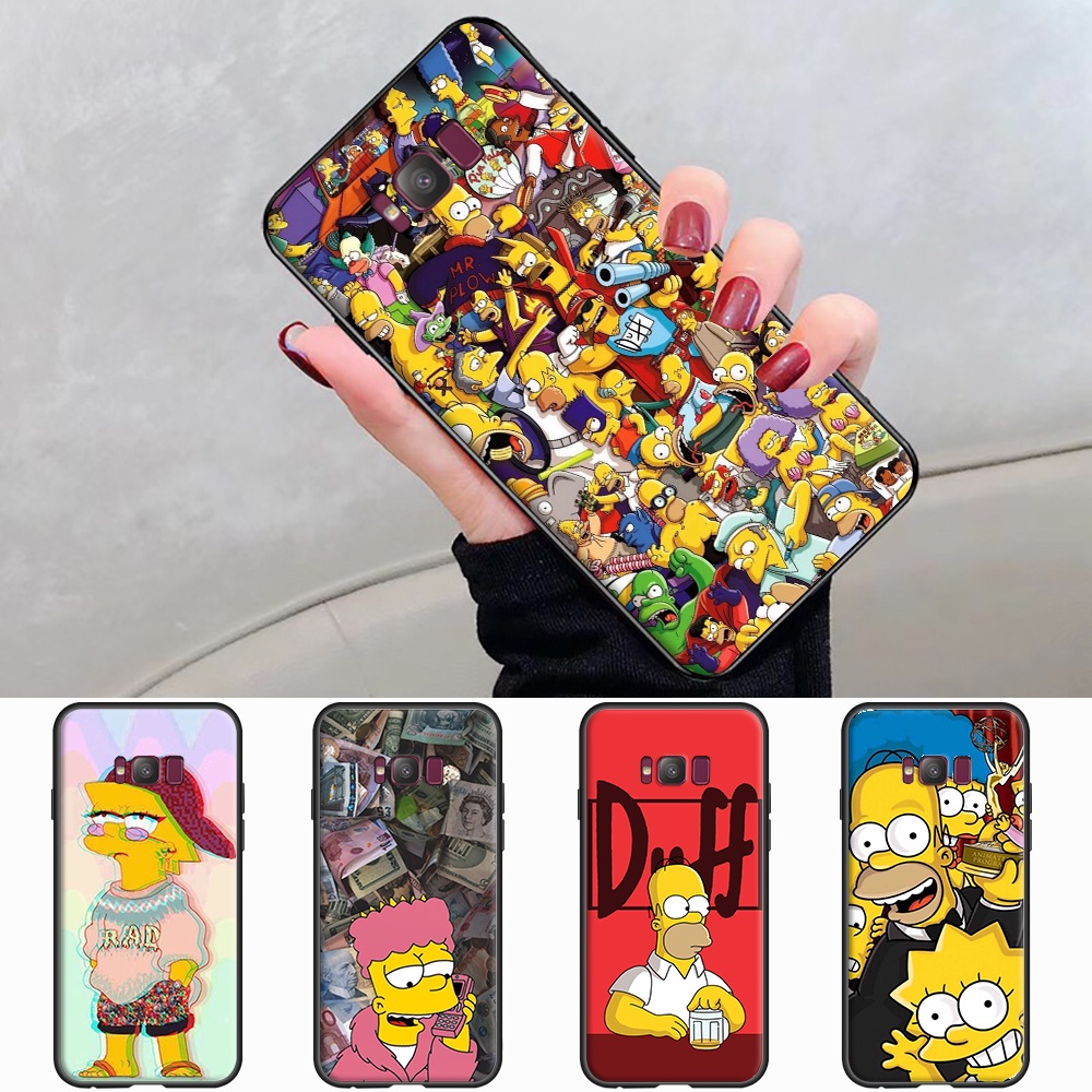 Ốp Điện Thoại TPU Mềm Hình Simpsons Cho Samsung Galaxy S7 Edge S8 S9 S10 Plus Lite S6 JM82