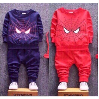 Xả hàng_Combo 02 bộ da cá người nhện Spider Men cho bé trai 1-5T