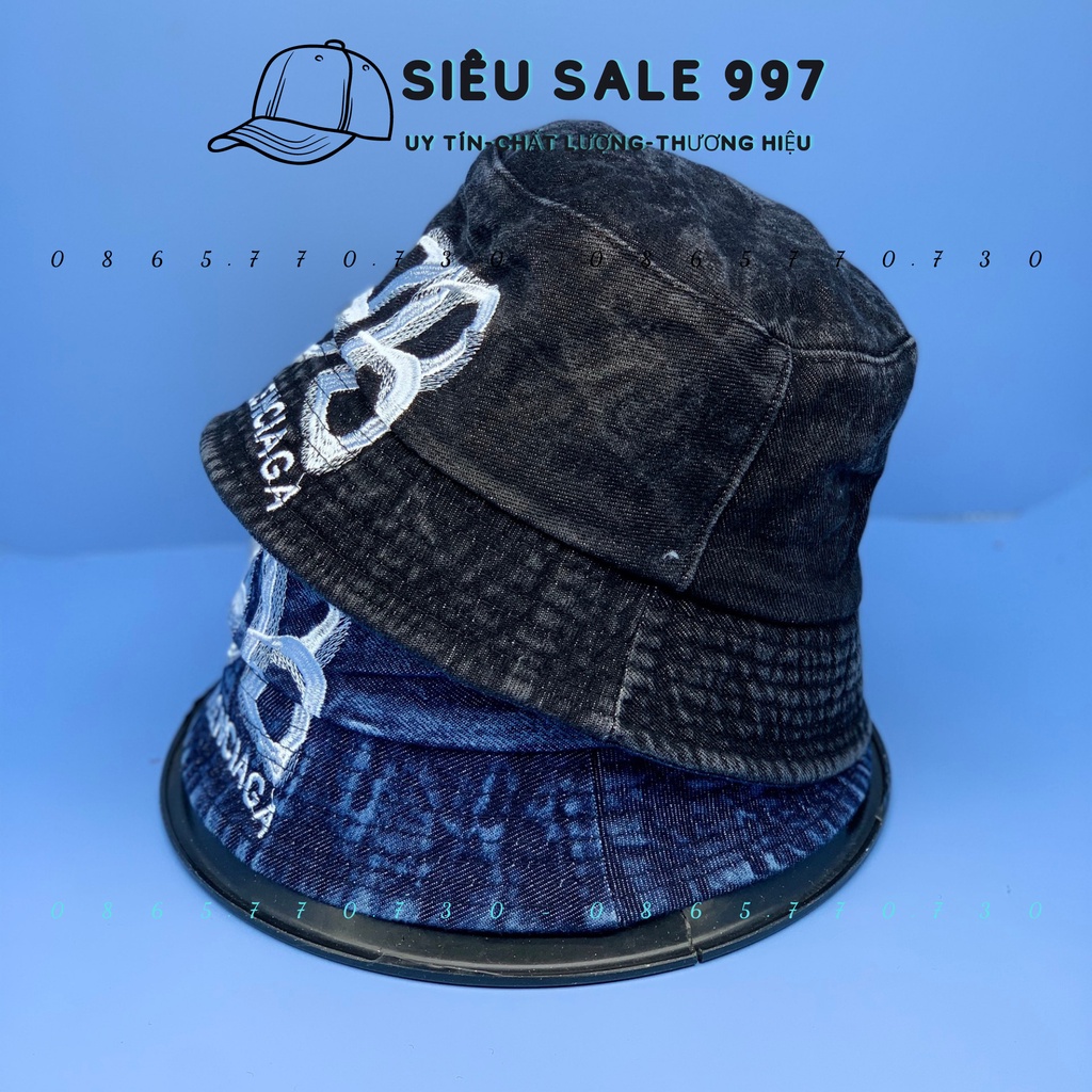 MŨ BUCKET JEAN CỤP LOGO BAA - LENN MẪU MỚI HOT THỜI TRANG CAO CẤP HÀN QUỐC