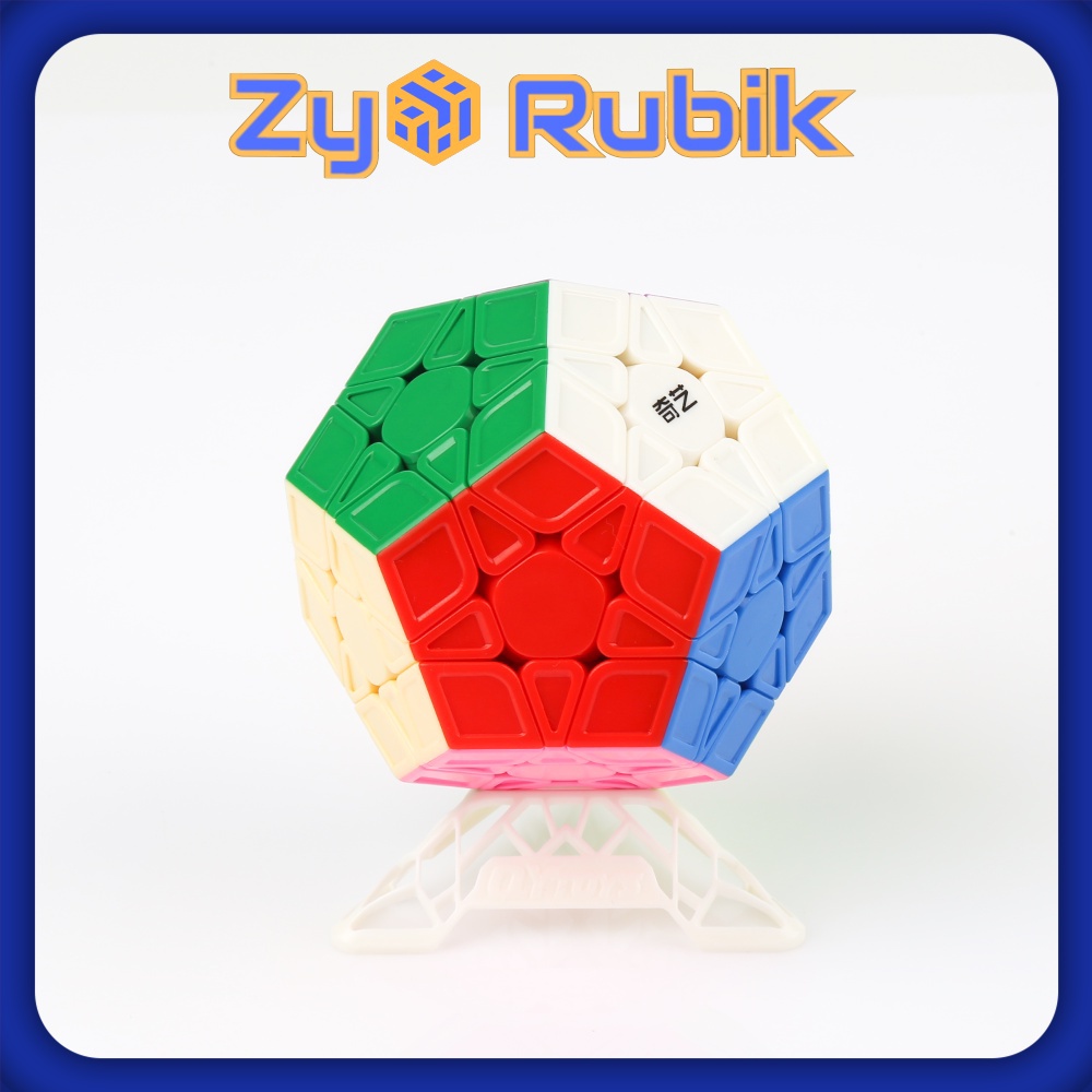 Rubik Biến Thể Combo QiYi Megaminx + Đế QiYi DNA Full Màu - ZyO Rubik