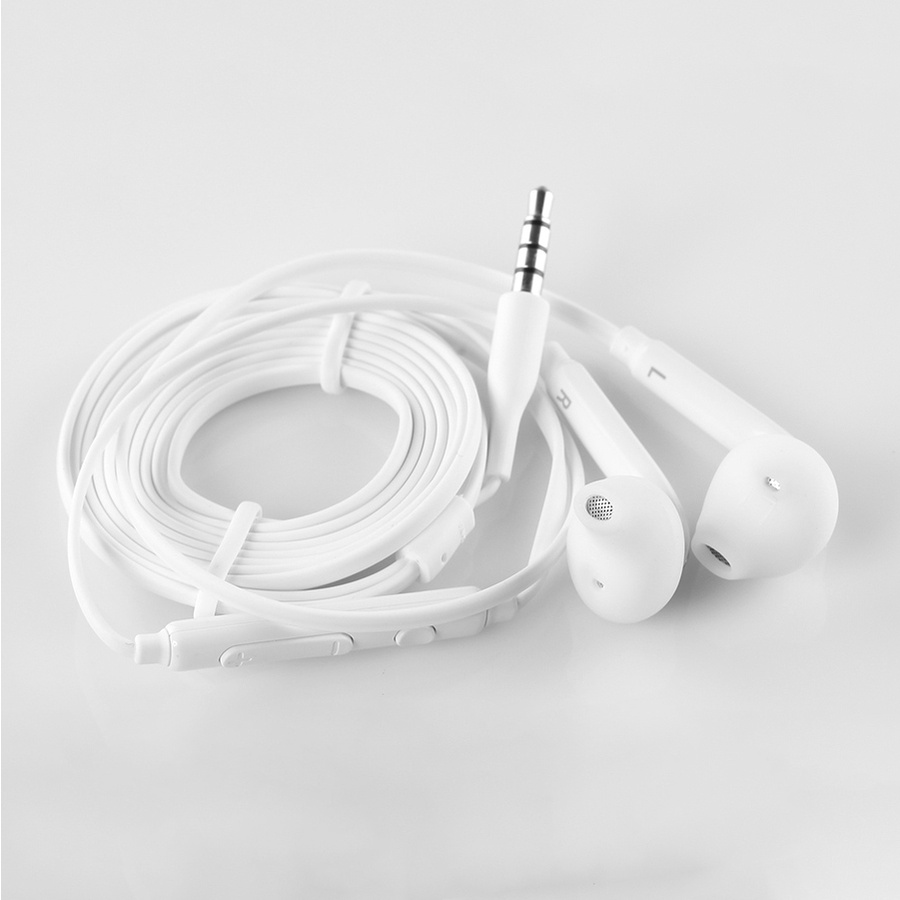 Tai nghe có dây SS dòng S thế hệ 7 jack 3.5mm, tai nghe nhét tai in ear màu trắng dùng cho mọi dòng điện thoại