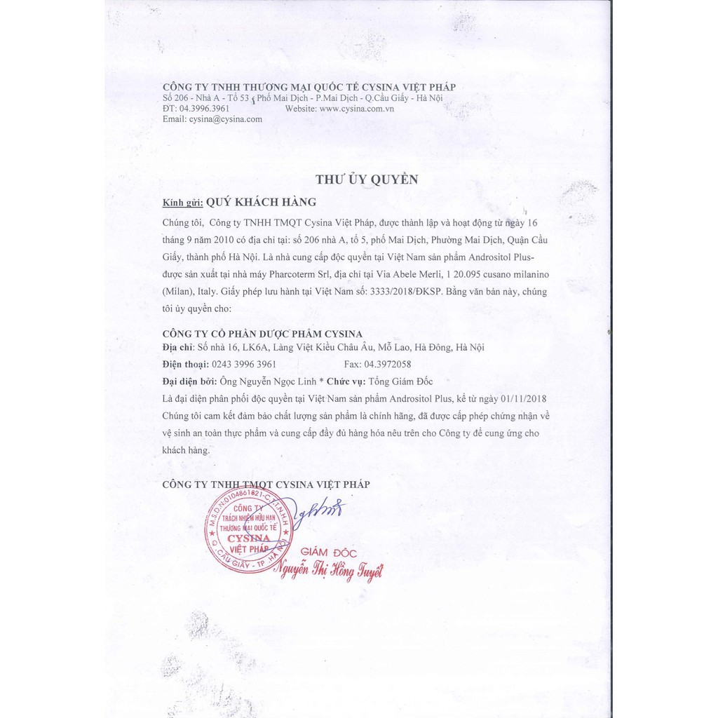 [CHÍNH HÃNG ] Andrositol (Andrositol Plus) – Hỗ Trợ Sinh Sản Nam Giới ( có tem phụ tiếng việt )