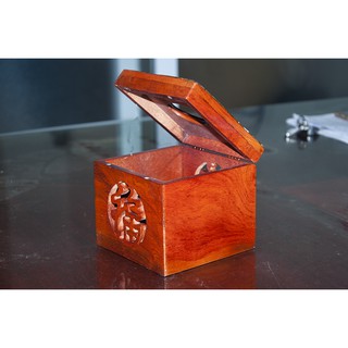 Hộp khăn giấy vuông (gỗ hương)