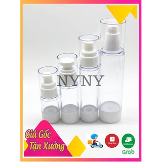 [ Chai lọ hút chân không ] Chai nhựa trong suốt nhấn xịt giọt hút chân không 5ml/ 20ml/ 30ml/ 50ml/ 100ml chiết mỹ phẩm