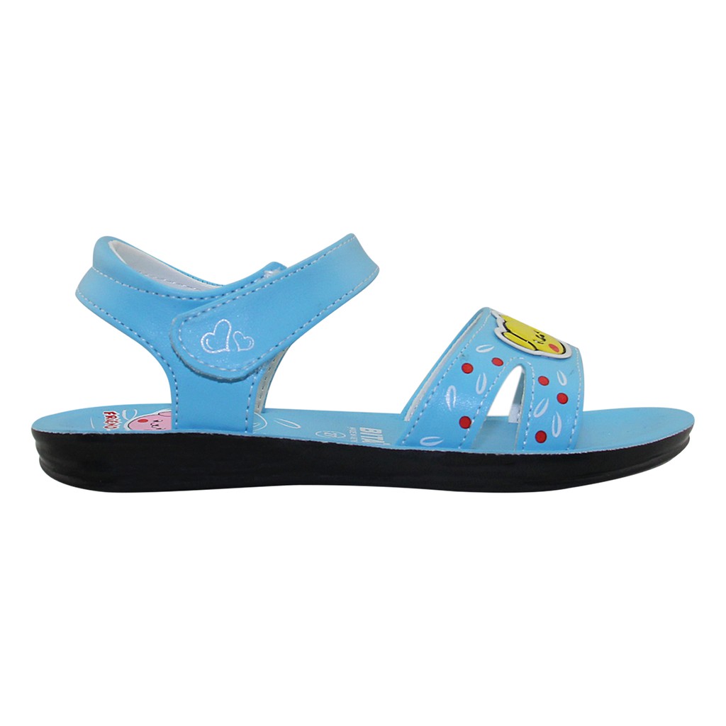 Sandal bé gái - SENGI.34 - Xanh biển -  đế bằng