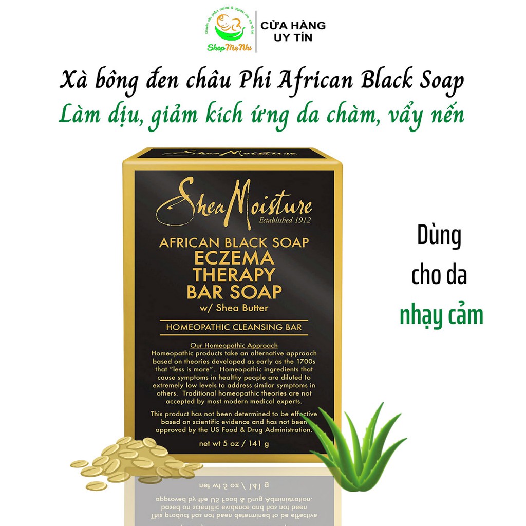 Xà phòng đen châu phi African black soap cho da nhạy cảm 141g.