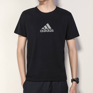 Áo Thun Thể Thao Adidas Tay Ngắn Cổ Tròn Dáng Rộng Thoáng Khí Có Size Lớn Dành Cho Nam Giới