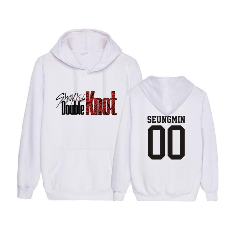 Áo Hoodie Mỏng Dáng Rộng In Tên Nhóm Nhạc Kpop Straykids Thời Trang