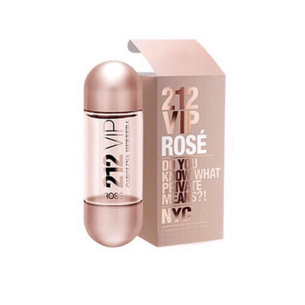 Nước hoa nữ Carolina Herrera 212 Vip Rose, nước hoa thơm lâu