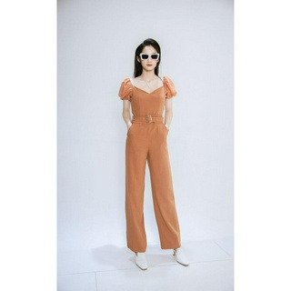 Jump cổ v chun vai tay bồng cchat