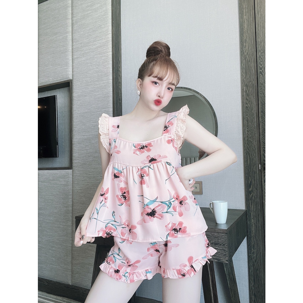 Đồ bộ pijama Mango Ren tầng form đùi tiểu thư dễ thương ( form dưới 60kg)