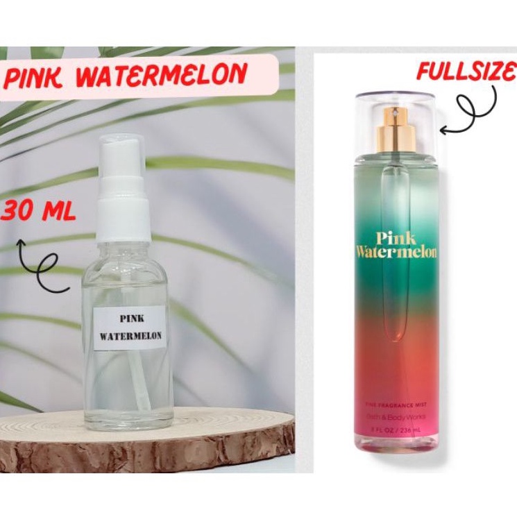 (30ML) XỊT THƠM PINK WATERMELON BATH AND BODYWORKS