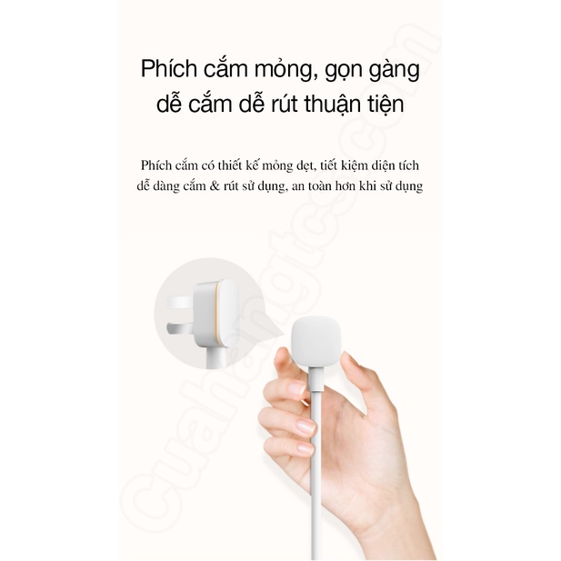 Ổ cắm tích hợp sạc nhanh 20w 2A1C Xiaomi XMCXB05QM BHR5094CN Power Strip0