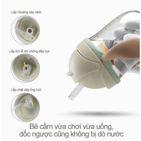 Bình tập uống chất liệu Tritan cao cấp 220ml và 300ml