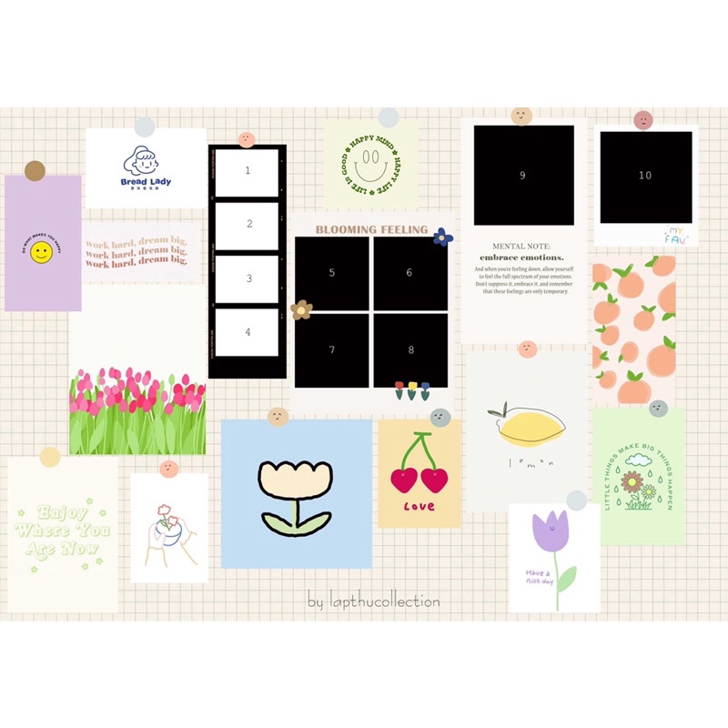 POSTCARD - Set postcard trang trí in ảnh theo yêu cầu (tặng kèm sticker dán tường)