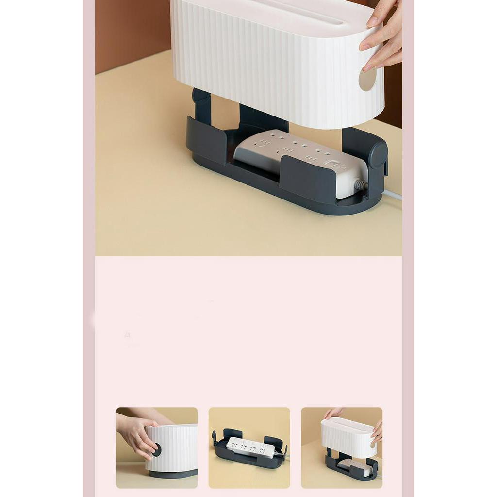 Hộp đựng ổ cắm điện tản nhiệt sức chứa lớn dùng để bàn