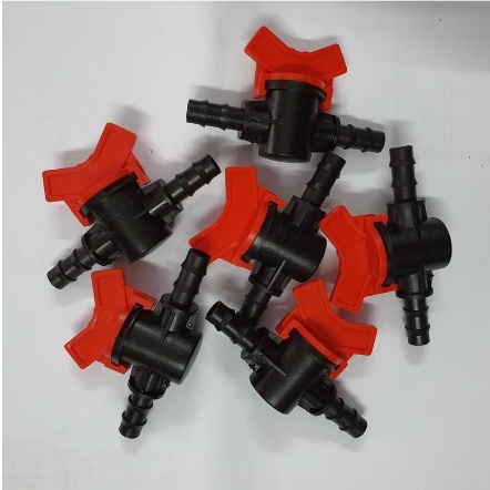 Van khoá 10mmx12mm- Nối ống 10mmx12mm LDPE- Tưới Phun mưa, Nhỏ giọt, Phun sương vườn Lan